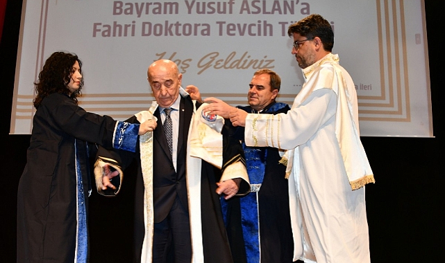 ÇOMÜ&#039;den Bayram Yusuf Aslan&#039;a Fahri Doktora Ünvanı