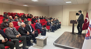 Muhtarlara ve üreticilere ÇOBİLTUM sunumu