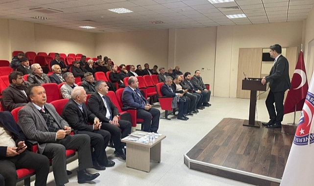 Muhtarlara ve üreticilere ÇOBİLTUM sunumu