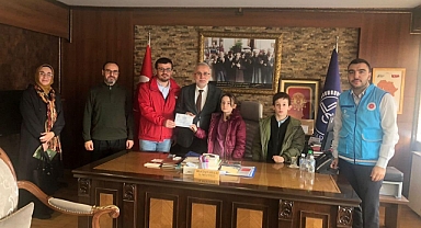 Öğrencilerden anlamlı bağış