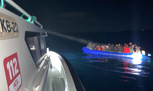 Ayvacık&#039;ta 87 kaçak göçmen yakalandı