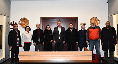 Çanakkale İnternet ve Sosyal Medya Basın Mensupları Derneği’nden ÇTSO’yu ziyaret