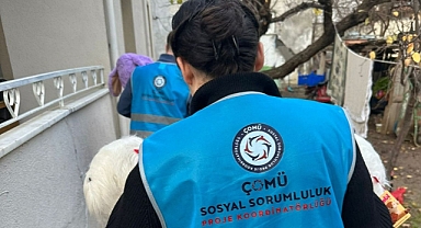 ÇOMÜ ekibi kalplere dokunuyor