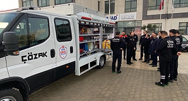 ÇÖZAK ekibi, yeni arama kurtarma aracı ile göreve hazır