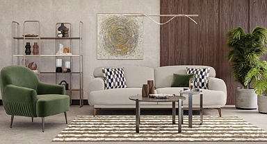 DOĞTAŞ'tan bend koltuk takımı koleksiyonu; sade ve romantik tasarım