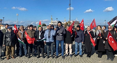 Filistin'e Destek Platformu'ndan İsrail protestosu