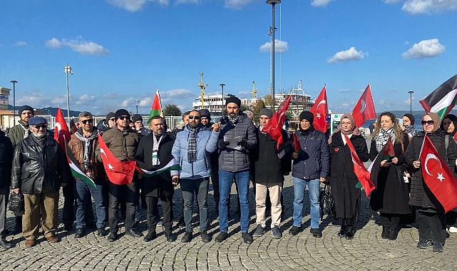 Filistin&#039;e Destek Platformu&#039;ndan İsrail protestosu