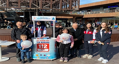 112 Acil Çağrı Merkezi standı açıldı