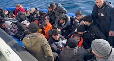 Ayvacık açıklarında göçmen operasyonu