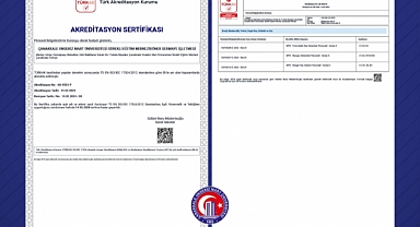 ÇOMÜSEM Yetkilendirilmiş Belgelendirme Birimi TÜRKAK tarafından akredite edildi