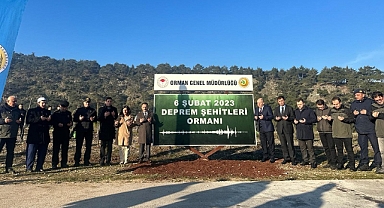 Deprem Şehitleri Ormanı oluşturuldu