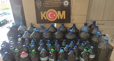 Operasyonda 1027 litre el yapımı şarap ele geçirildi