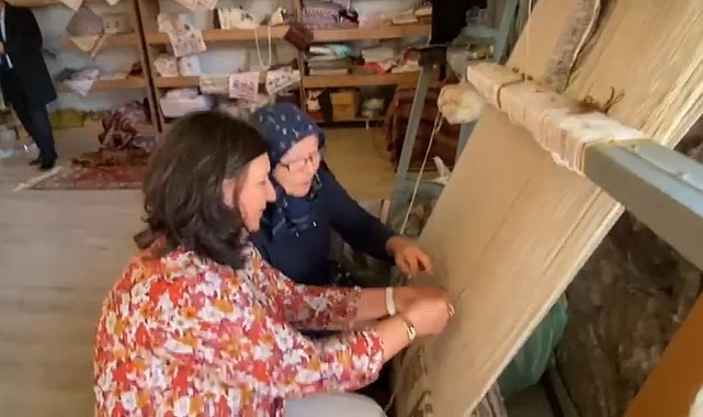 Türkarslan, emekçi kadınlarla halı dokudu