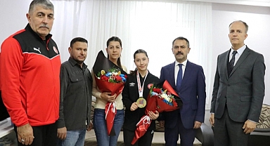 Vali Aktaş, Avrupa şampiyonunu tebrik etti