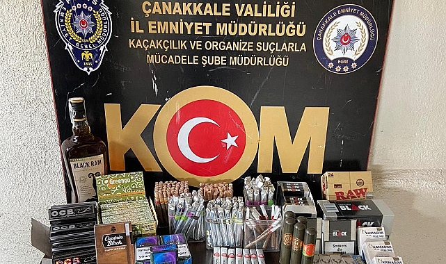 Çanakkale&#039;de kaçak sigara operasyonu