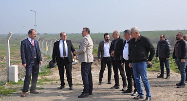 Gümüşçay'da kurulacak Sera OSB'nin alanı incelendi