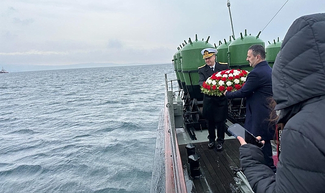 Nusret Mayın Gemisi&#039;nde anma töreni