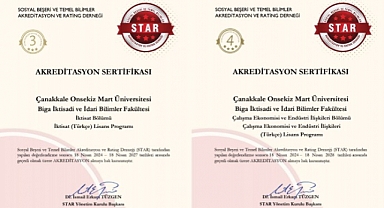 ÇOMÜ'de 5 Lisans Programı daha akredite oldu