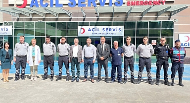 ÇOMÜ hastanesi bayramlaştı