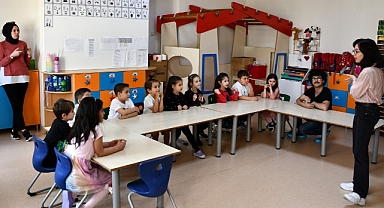 ÇOMÜ Kreş ve Anaokulu çocukları Japonca öğreniyor