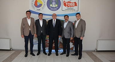 Ezine Oda Başkanlarından Başkan Abdullah Deniz'e işbirliği ziyareti