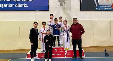 Minik karatecilerden 5 madalya