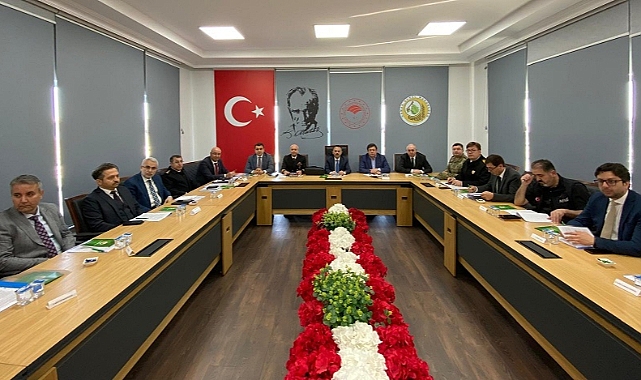 Orman yangınlarıyla mücadele toplantısı yapıldı