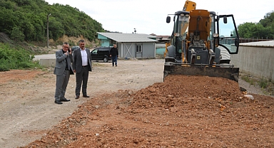 Biga'da hayvan barınağında çalışmalar başladı
