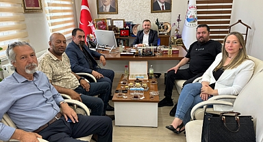 Gazetecilerden Başkan Yüksel'e ziyaret