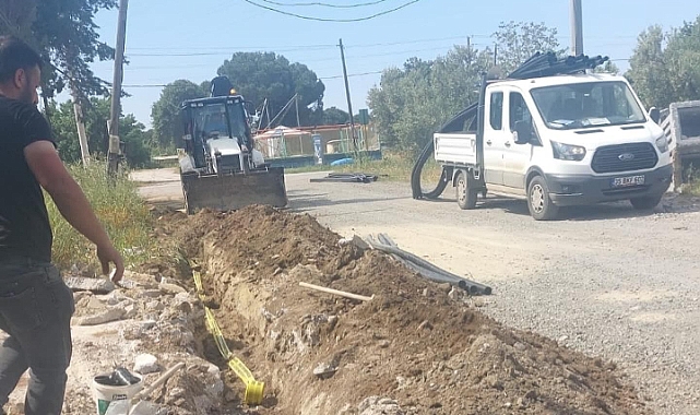 Geyikli&#039;de fiber hat çalışması