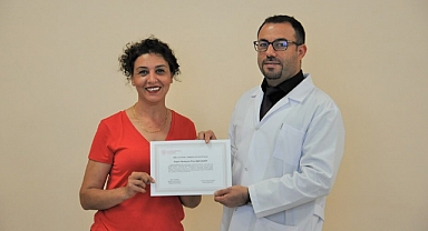 Hastanede kursiyerler sertifikalarına kavuştu