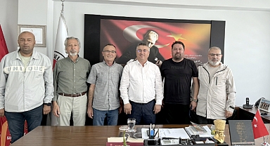 İnternet Gazetecileri Başkan Bayram’ı ziyaret etti