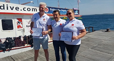 Tarihi Alan'da batıklara dalış yaptı!