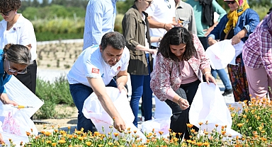 Tarihi Alan Şifa Bahçesinde hasat zamanı