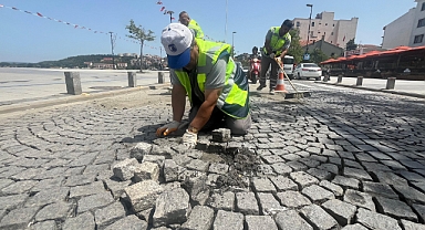 Üstyapıda onarım çalışması