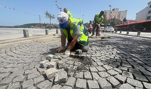 Üstyapıda onarım çalışması