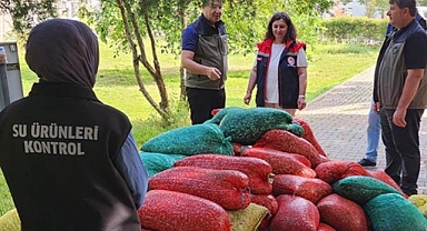 3 ton kaçak kum şırlanı ele geçirildi