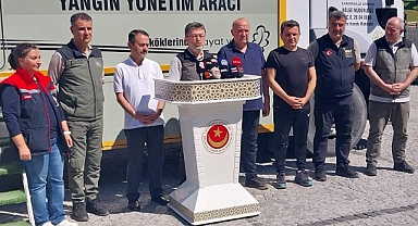 Bakan Yumaklı; "575 hektarlık alan etkilendi"