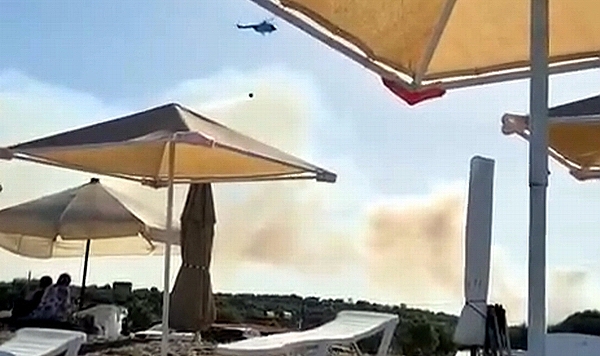 Behramkale&#039;de çıkan yangın kontrol altına alındı