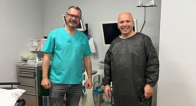 Çan Devlet Hastanesi'nde PEG işlemi uygulanıyor