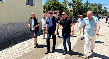 Gider, yangın bölgesinde vatandaşlarla buluştu