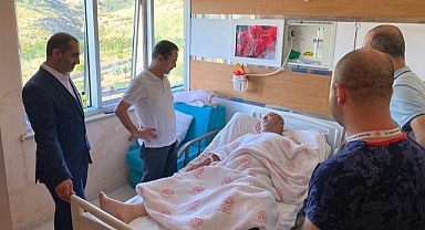 Vali Aktaş'tan geçmiş olsun ziyareti