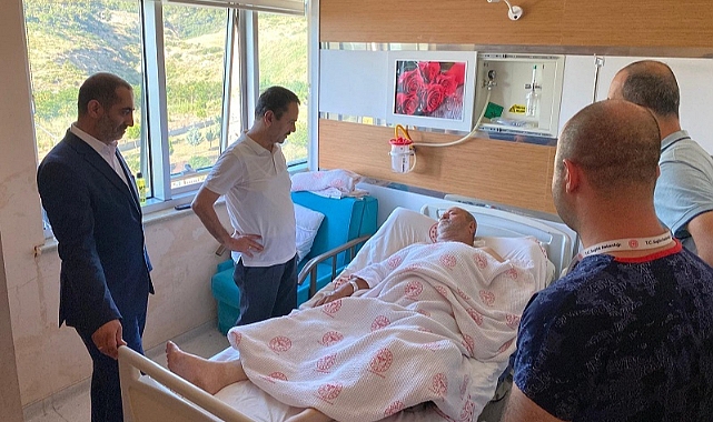 Vali Aktaş&#039;tan geçmiş olsun ziyareti