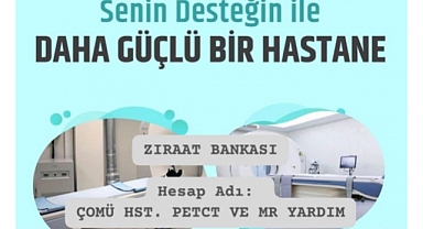 Başhekim Kiraz; ""Daha güçlü bir hastane için kampanyaya destek olabilirsiniz"