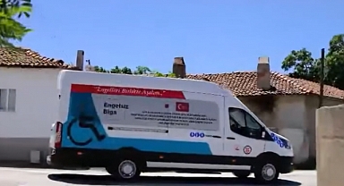 Biga'da anlamlı proje ile engeller aşılıyor