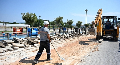 Biga'da yol genişletme çalışması başladı