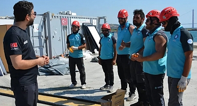 UMKE Seyyar Sahra Hastanesi eğitimi sürüyor