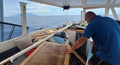 Yunan unsurları Türk balıkçı teknesine çarptı