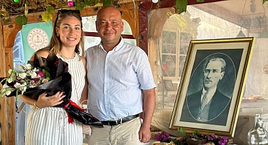 Başkan Göztepe, Merve Vatan'ı tebrik etti