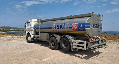 Bozcaada'ya tanker desteği